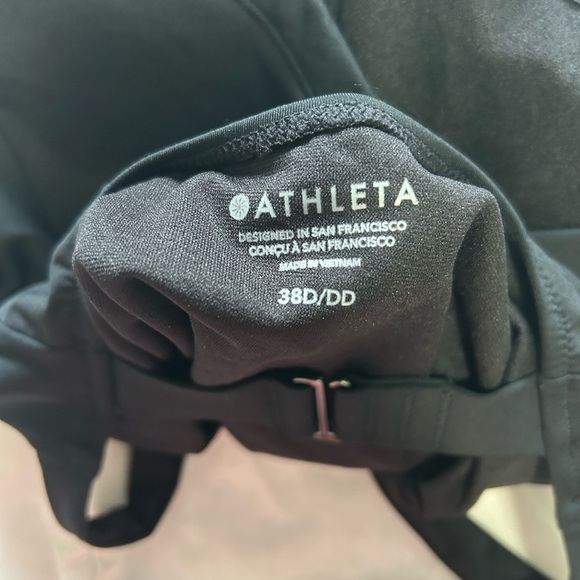 Athleta Maldives Tankini Top High Neck Black 38D/DD - Picture 3 of 6